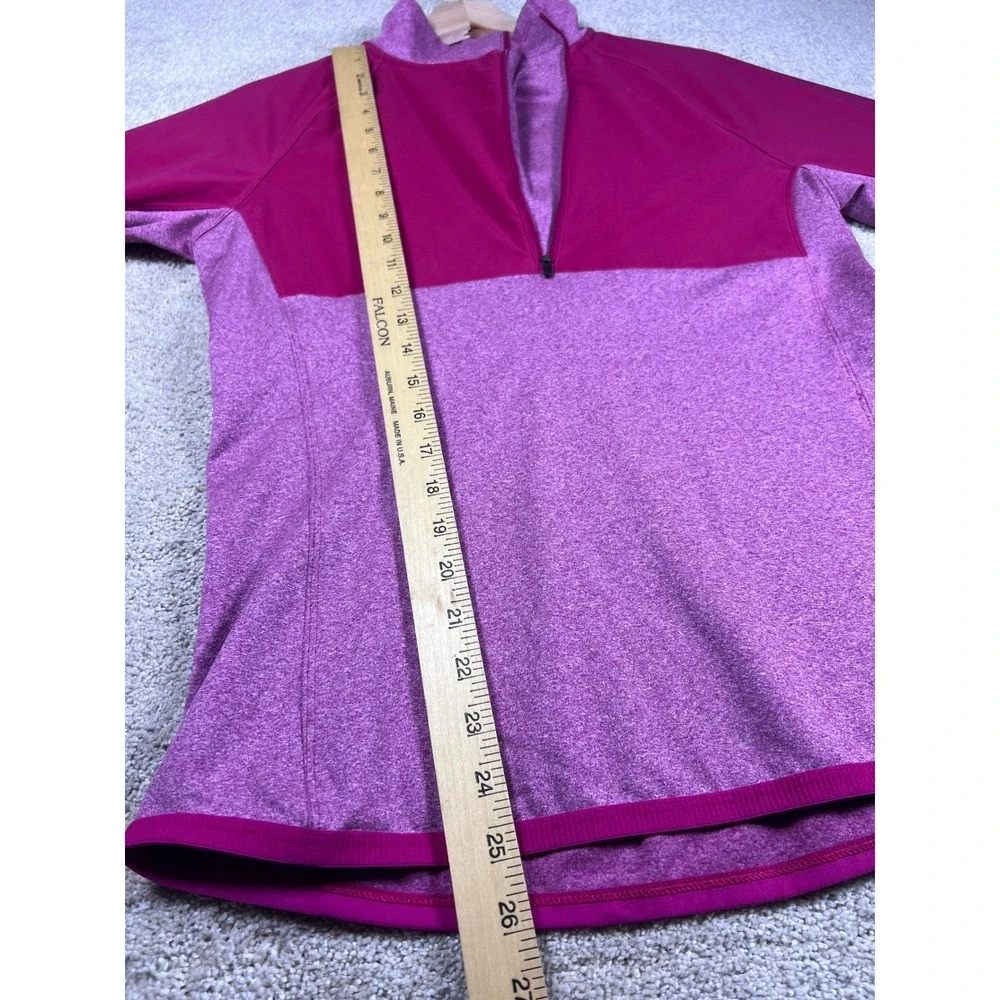 Nike Dri-FIT Running Half Zip‎ Pullover Top Pink Women's M Retro Neck Cold